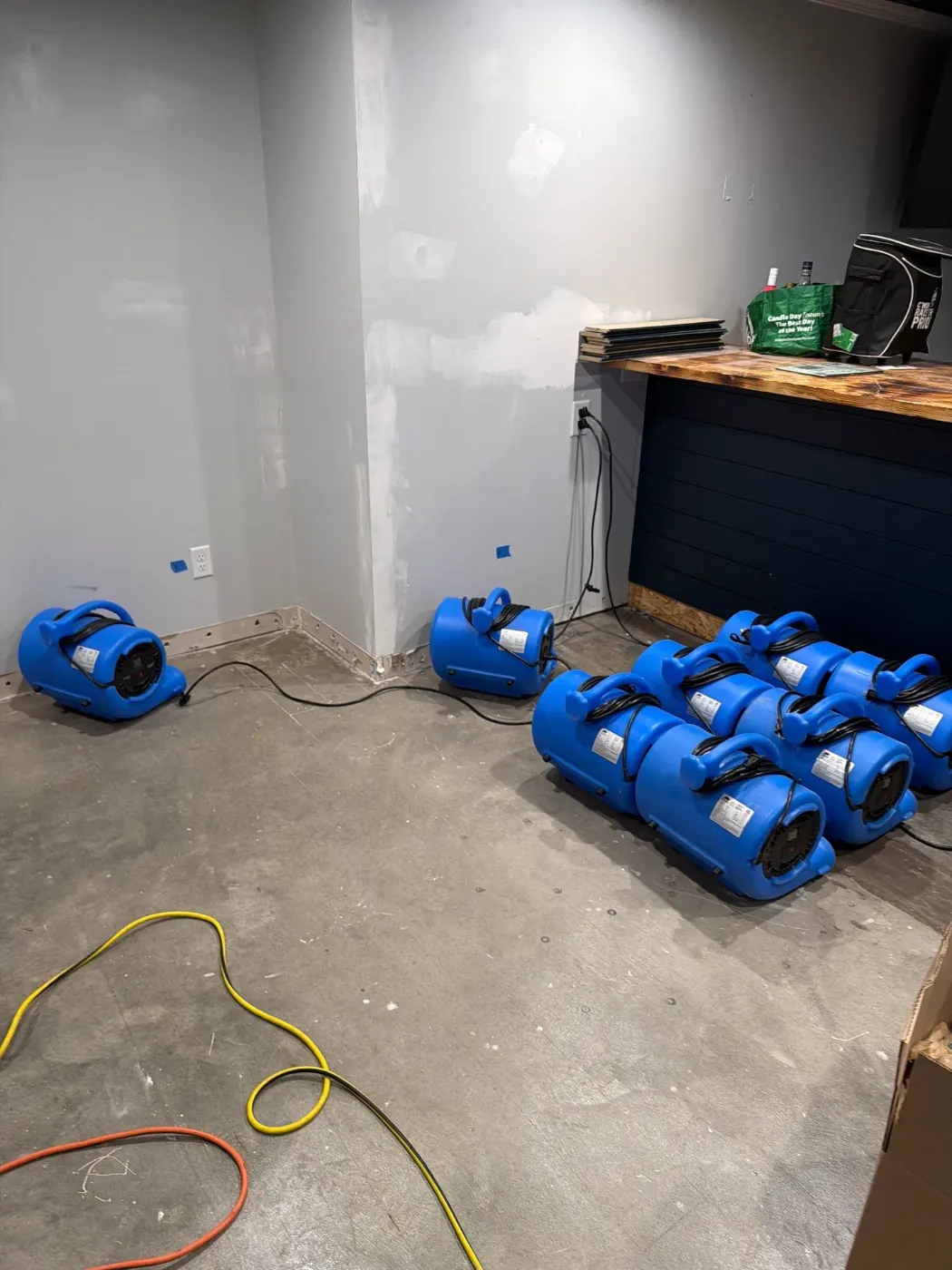 Water damage restoration by New Palestine Water Restoration near Southport, IN
